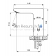 SANELA automatic sink faucet SLU 54NB 6V