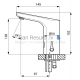 SANELA automatic sink faucet SLU 76B 6V
