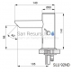 SANELA automatic sink faucet SLU 92NB 6V