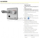 SANELA automatic wall mounted thermostatic sink faucet SLU 04HT25B 6V