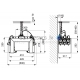SANELA set of 5 pcs. automatic washbasin taps for cold or premixed water, with integrated automatic soap dispenser, 6l central soap canister 24V SLU 45M5