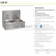 SANELA stainless steel electric sink SLUN 07E 24V