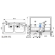 SANELA stainless steel electric sink SLUN 07EB 6V