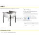 SANELA stainless steel sink SLUN 15