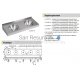 SANELA stainless steel sink SLUN 19