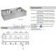 SANELA stainless steel sink SLUN 19P