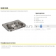 SANELA stainless steel sink SLUN 26A