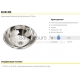 SANELA stainless steel sink SLUN 45X