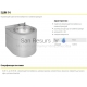 SANELA stainless steel wall hung drinking fountain SLUN 14