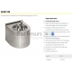 SANELA automatic stainless steel wall hung drinking fountain SLUN 14E 24V