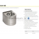 SANELA automatic stainless steel wall hung drinking fountain SLUN 14EB 6V