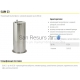 SANELA stainless steel drinking fountain SLUN 23 (800mm)