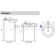 SANELA stainless steel drinking fountain SLUN 23M (650mm)