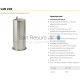 SANELA automatic stainless steel drinking fountain SLUN 23EB 6V