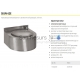 SANELA automatic stainless steel drinking fountain SLUN 62E 24V