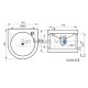 SANELA automatic stainless steel drinking fountain SLUN 62E 24V