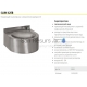 SANELA automatic stainless steel drinking fountain SLUN 62EB 6V