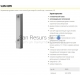 SANELA stainless steel shower panel with Piezo button SLSN 02PB 6V with mixer