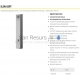 SANELA stainless steel shower panel with Piezo button SLSN 02PT 24V with thermostat