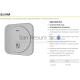 SANELA shower control with Piezo button SLS 01NP 24V