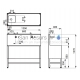 SANELA stainless steel electric sink/trough SLUN 50PA