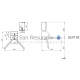 SANELA turnstile with disinfection dispenser SLKT 02