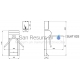 SANELA turnstile with disinfection dispenser SLKT 02S