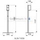 SANELA stainless steel automatic liquid soap dispenser for disinfection SLZN 71ESB