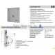 SANELA urinal flush with Piezo button SLP 02PA