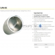 SANELA stainless steel automatic urinal with temperature sensor, 24V