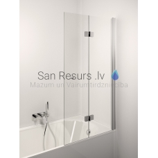 STIKLA SERVISS cтенка для ванны BELLA прозрачное стекло 150x 90