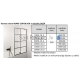 STIKLA SERVISS bathtub screen NORIS COR BLACK DEEP transparent 150x120