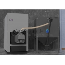SOKOL pellet boiler GRAND PELLET 200kW with automatic cleaning