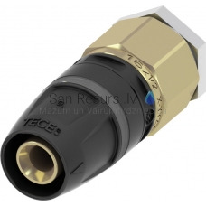 TECElogo pressure-testing plug with ventilation 16 brass