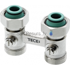 TECElogo two-pipe valve block for HC, through type 3/4“ Ek x 3/4“ Ek 10 bar 110°C