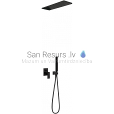 TRES CUADRO built-in shower faucet with shower set, black matt
