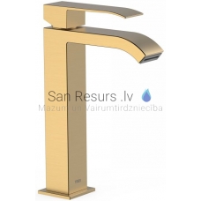 TRES CUADRO sink faucet, gold matt