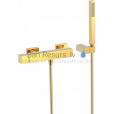 TRES CUADRO shower faucet, gold