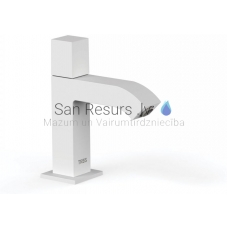 TRES CUADRO Washbasin faucet for one water, white matt
