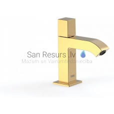 TRES CUADRO Washbasin faucet for one water, gold