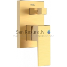 TRES CUADRO built-in sink faucet (2 channels), gold matt