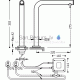 TRES TRESTRONIC Electronic Kitchen Faucet TOUCH-TRES