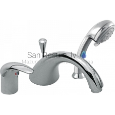 TRES MONOTRES 2000 Single lever bath rim faucet, Chromium