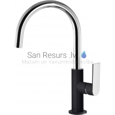 TRES LOFT sink faucet, black Chromium