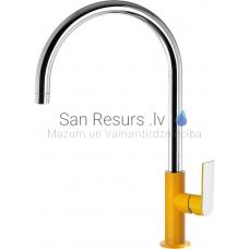 TRES LOFT sink faucet, Amber Chromium