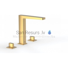 TRES SLIM 3-daļīgs vannas jaucējkrāns, zelta, gold