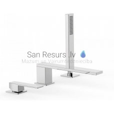 TRES SLIM Single lever bath rim faucet, Chromium