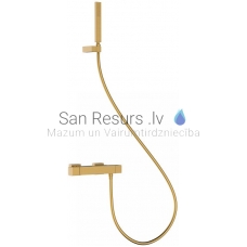 TRES SLIM Shower faucet with thermostat, gold matt