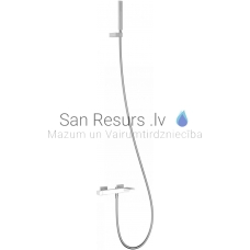 TRES SLIM shower/bath faucet, white Chromium