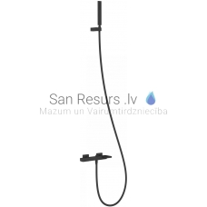 TRES SLIM shower/bath faucet, black matt